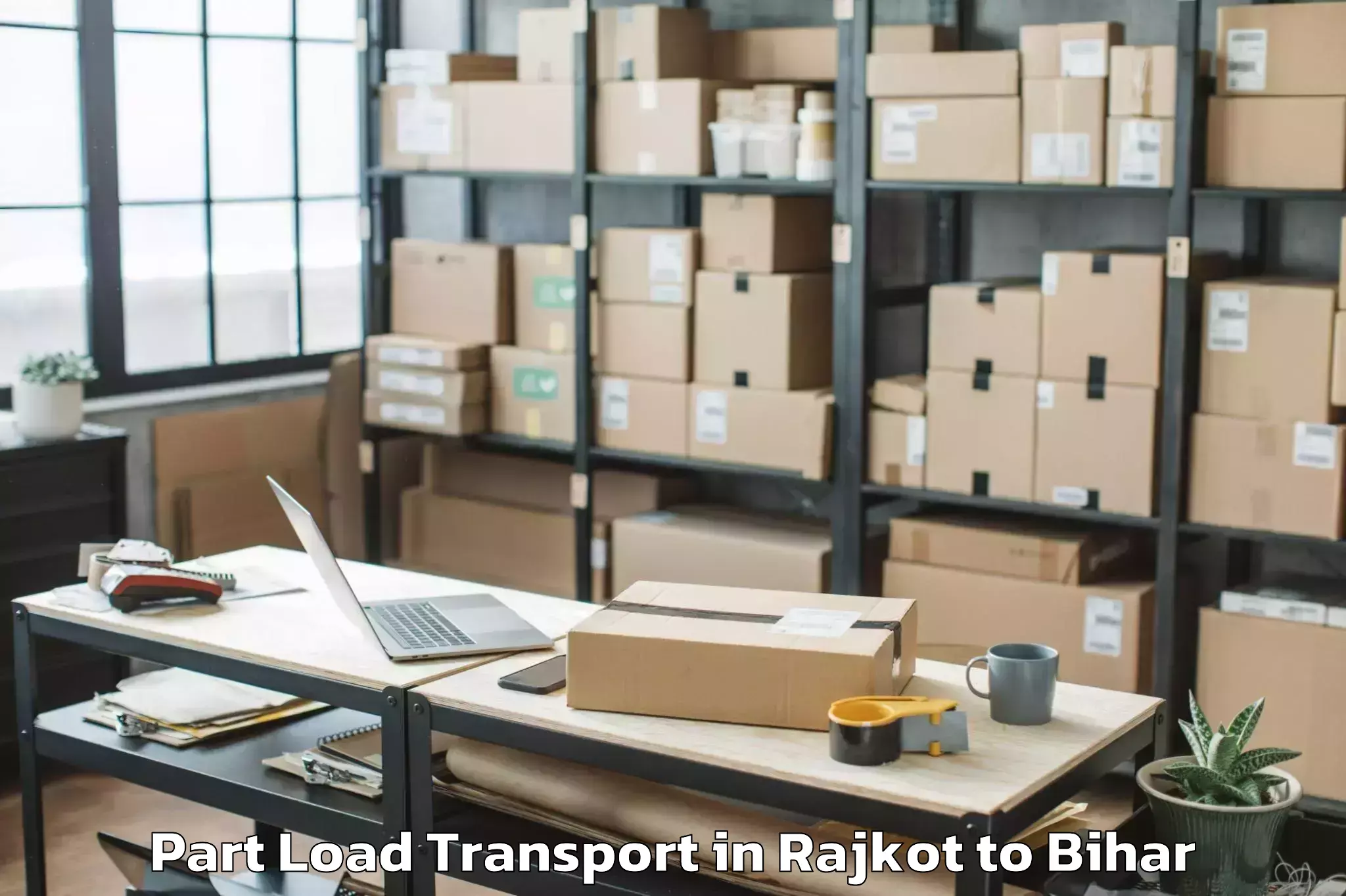 Top Rajkot to Phulparas Part Load Transport Available